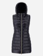 Serena Hooded Vest-Clothing-Herno-Blue Navy-40-Mercantile Portland