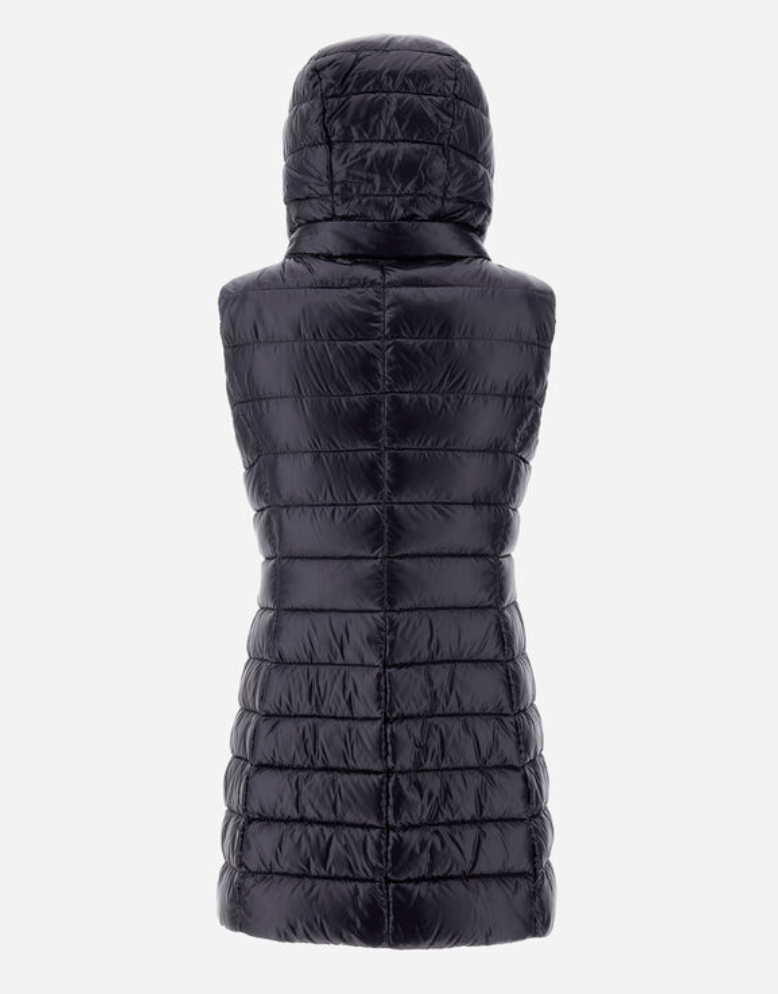 Serena Hooded Vest-Outerwear-Herno-Grey-40-Mercantile Portland