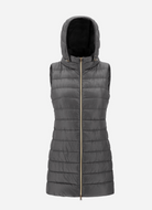 Serena Hooded Vest-Outerwear-Herno-Grey-40-Mercantile Portland