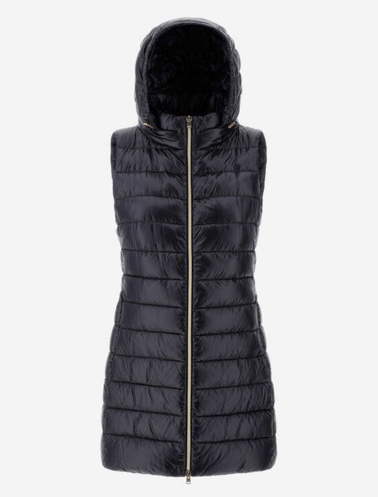 Serena Hooded Vest-Outerwear-Herno-Blue Navy-42-Mercantile Portland