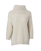 Shaker Funnel Pullover-Sweaters-Autumn Cashmere-Mojave-XS-Mercantile Portland