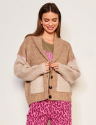 Shawl Collar Cardigan-Clothing-Sundry-Taupe-XS-Mercantile Portland