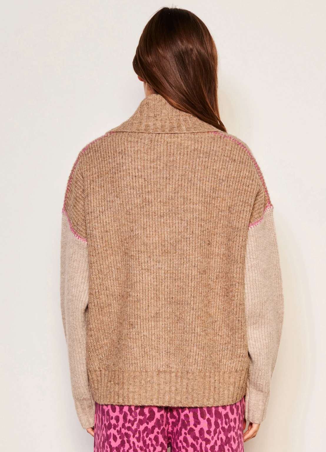 Shawl Collar Cardigan-Clothing-Sundry-Taupe-XS-Mercantile Portland