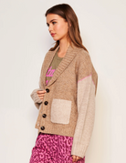Shawl Collar Cardigan-Clothing-Sundry-Taupe-XS-Mercantile Portland