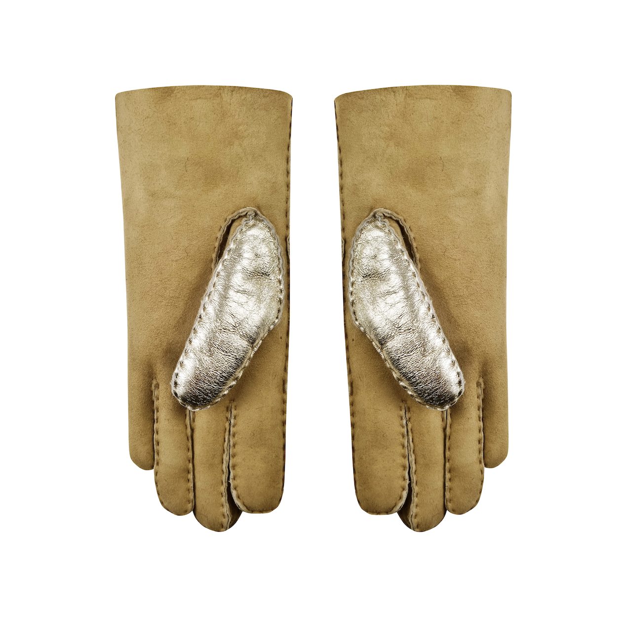Shearling Gloves-Gloves-ARISTIDE-Camel / Gold-7-Mercantile Portland
