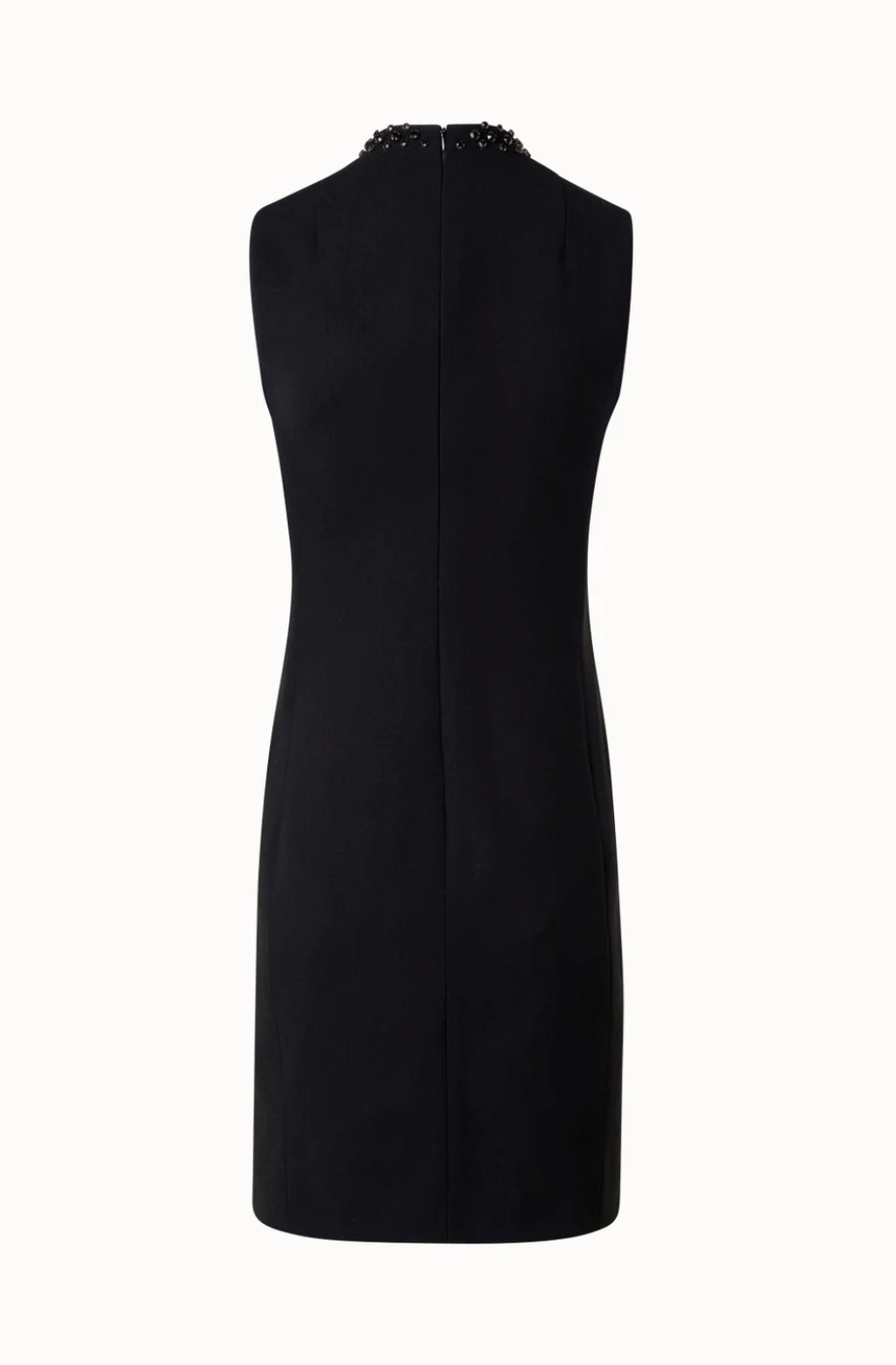 Sheath Dress with Diamond Studs-Clothing-Akris Punto-Black-2-Mercantile Portland