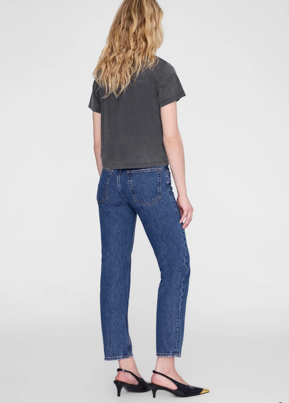 Shelley Tee in Washed Black-T-Shirts-Anine Bing-Washed Black-XS-Mercantile Portland
