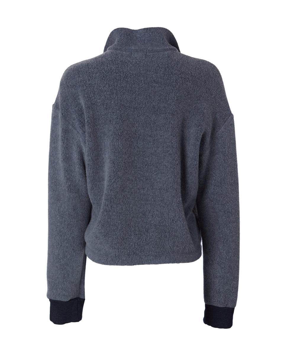 Sherpa 1/2 Zip Sweatshirt-Sweaters-Sundry-Navy Pigment • Sundry-XS-Mercantile Portland