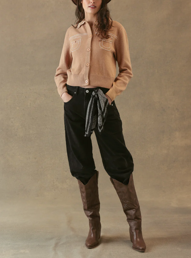 Shirley Collared Cardigan-Sweaters-27 Miles-Camel-XS-Mercantile Portland