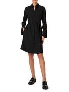 Shirt Dress-Clothing-Akris Punto-Black Cream-2-Mercantile Portland