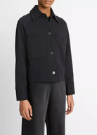 Shirt Jacket-Clothing-Vince-Black-XXS-Mercantile Portland