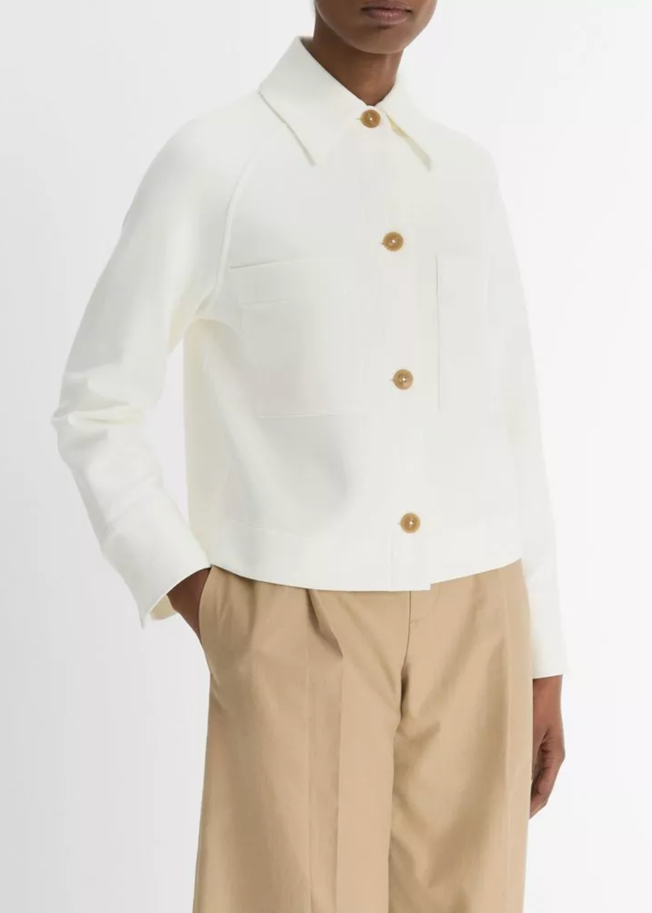 Shirt Jacket-Clothing-Vince-Black-XXS-Mercantile Portland