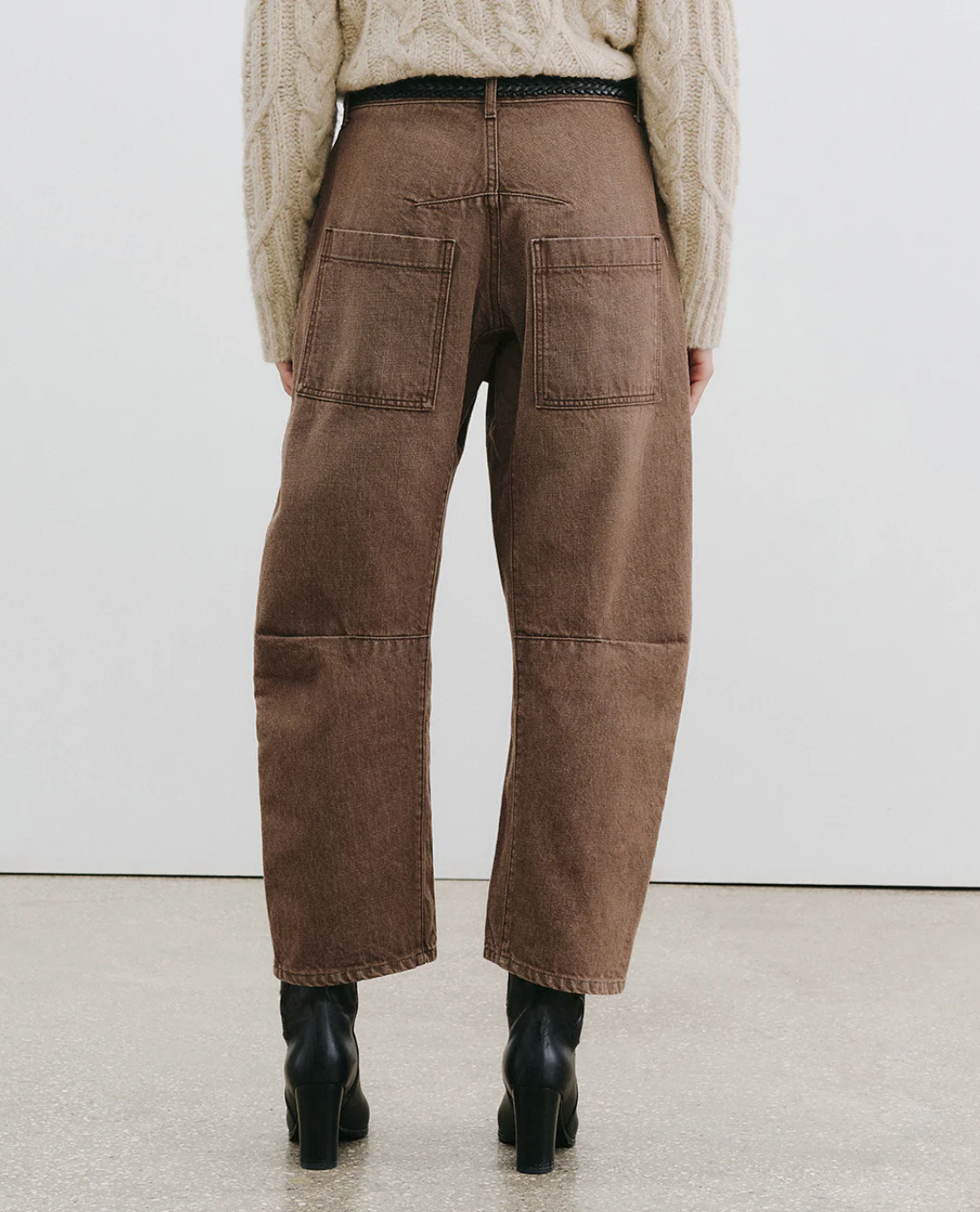 Shon Jean in Vintage Brown Wash-Denim-Nili Lotan-Vintage Brown Wash-23-Mercantile Portland