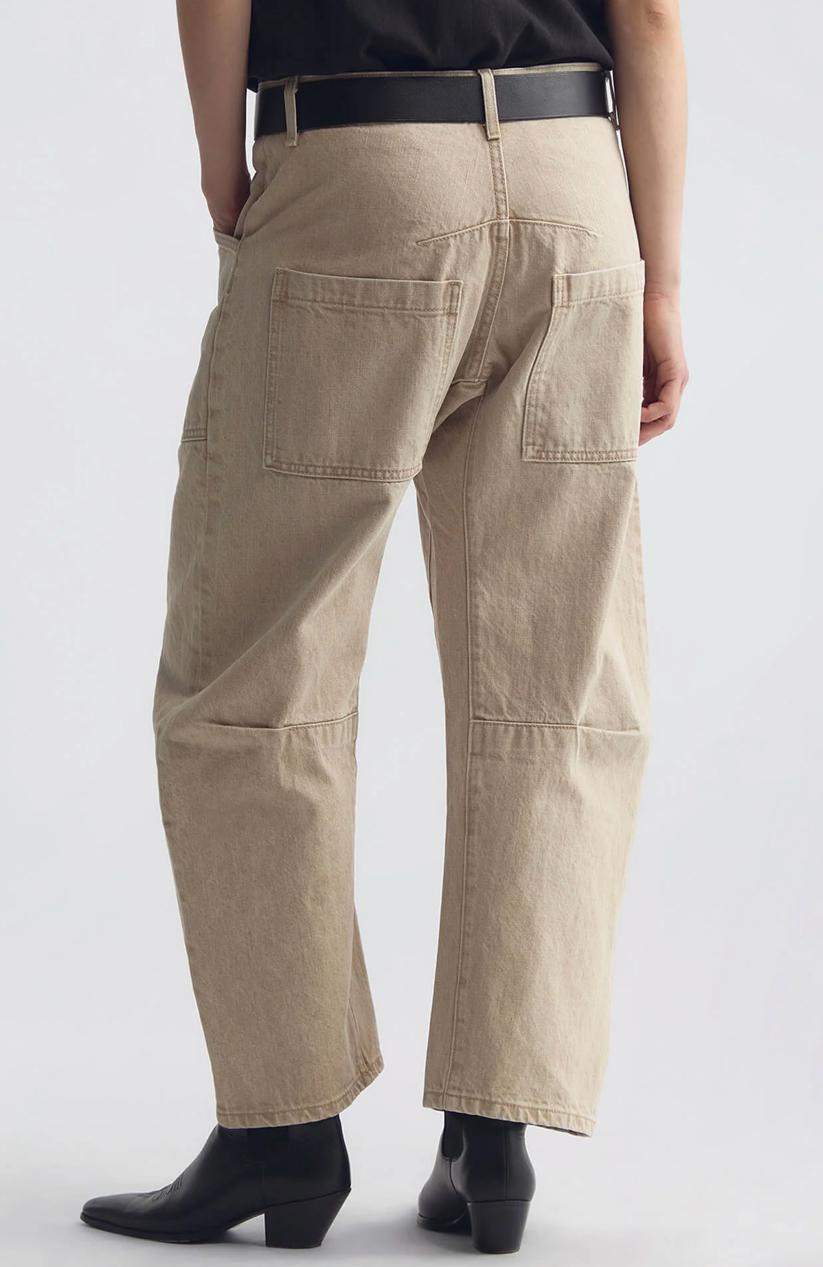 Shon Jean in Vintage Heather Tan-Denim-Nili Lotan-Vintage Tan Wash-2-Mercantile Portland