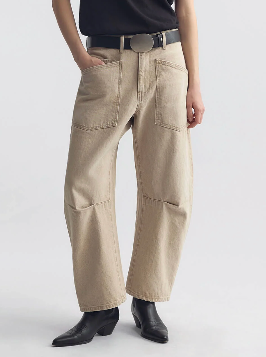 Shon Jean in Vintage Heather Tan-Denim-Nili Lotan-Vintage Tan Wash-2-Mercantile Portland