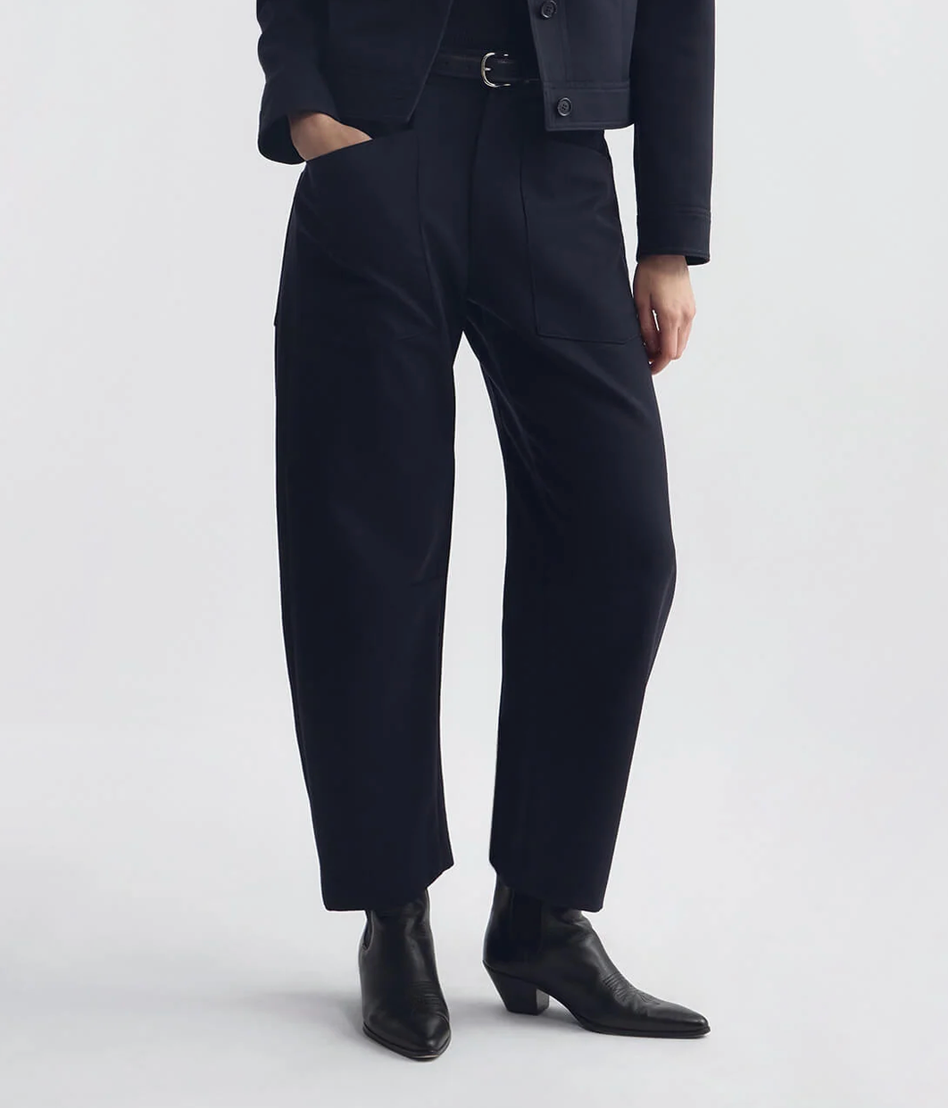 Shon Wool Pant in Midnight-Pants-Nili Lotan-Midnight-00-Mercantile Portland