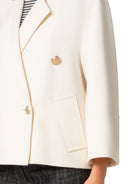 Short Coat-Clothing-Akris Punto-Cream-2-Mercantile Portland