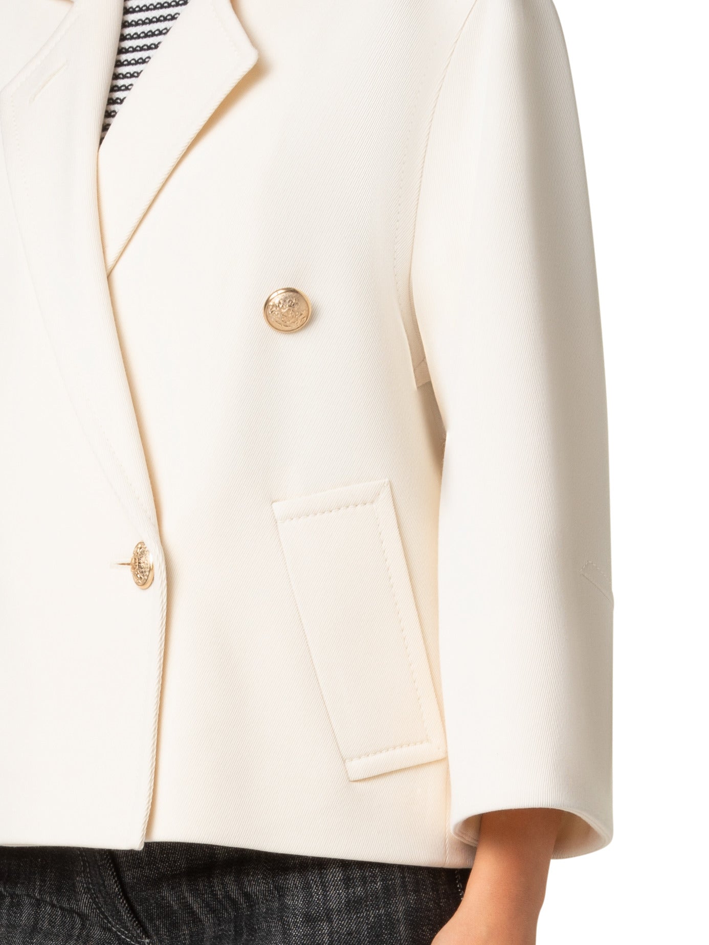 Short Coat-Outerwear-Akris Punto-Cream-2-Mercantile Portland