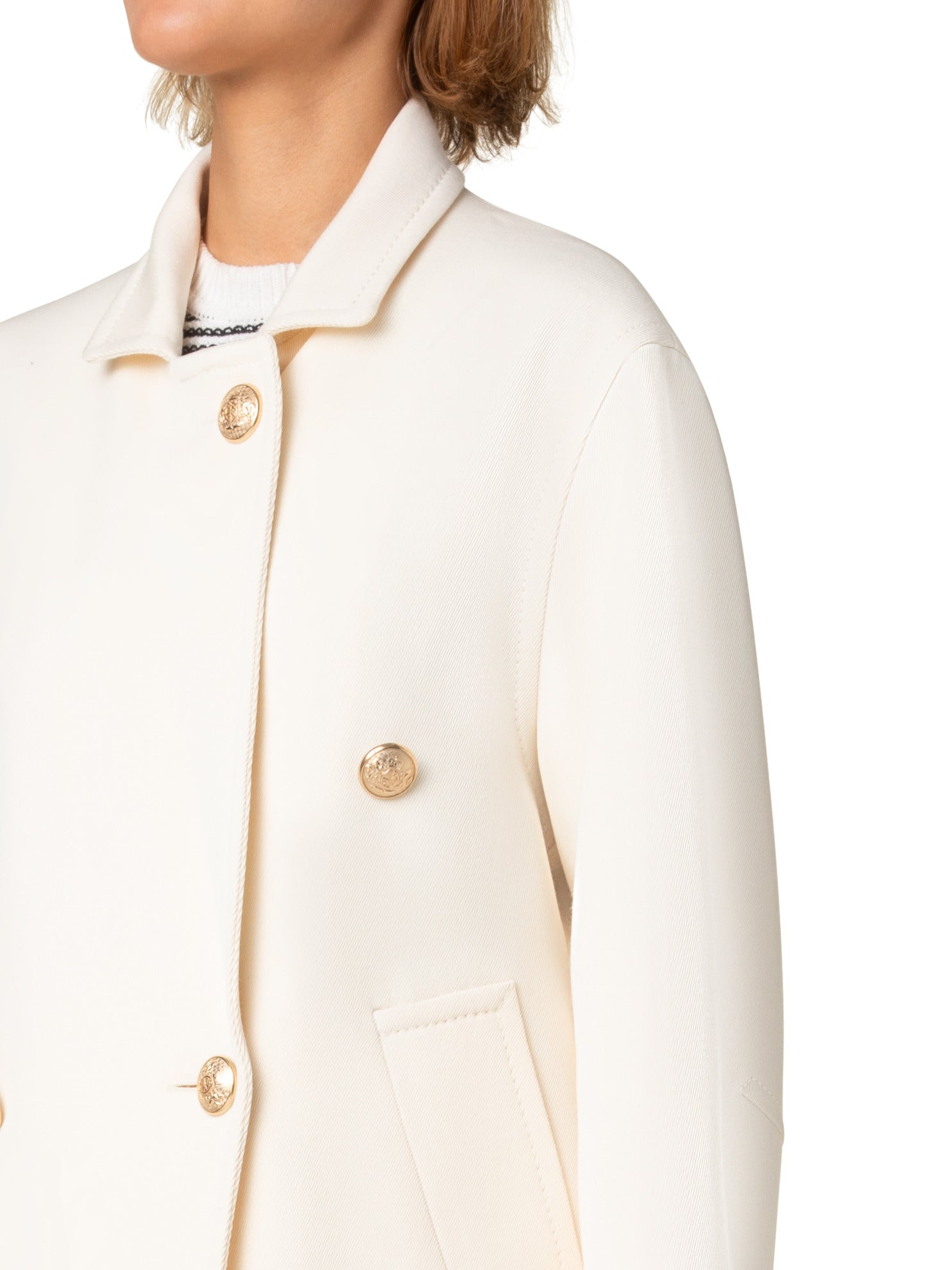 Short Coat-Outerwear-Akris Punto-Cream-2-Mercantile Portland