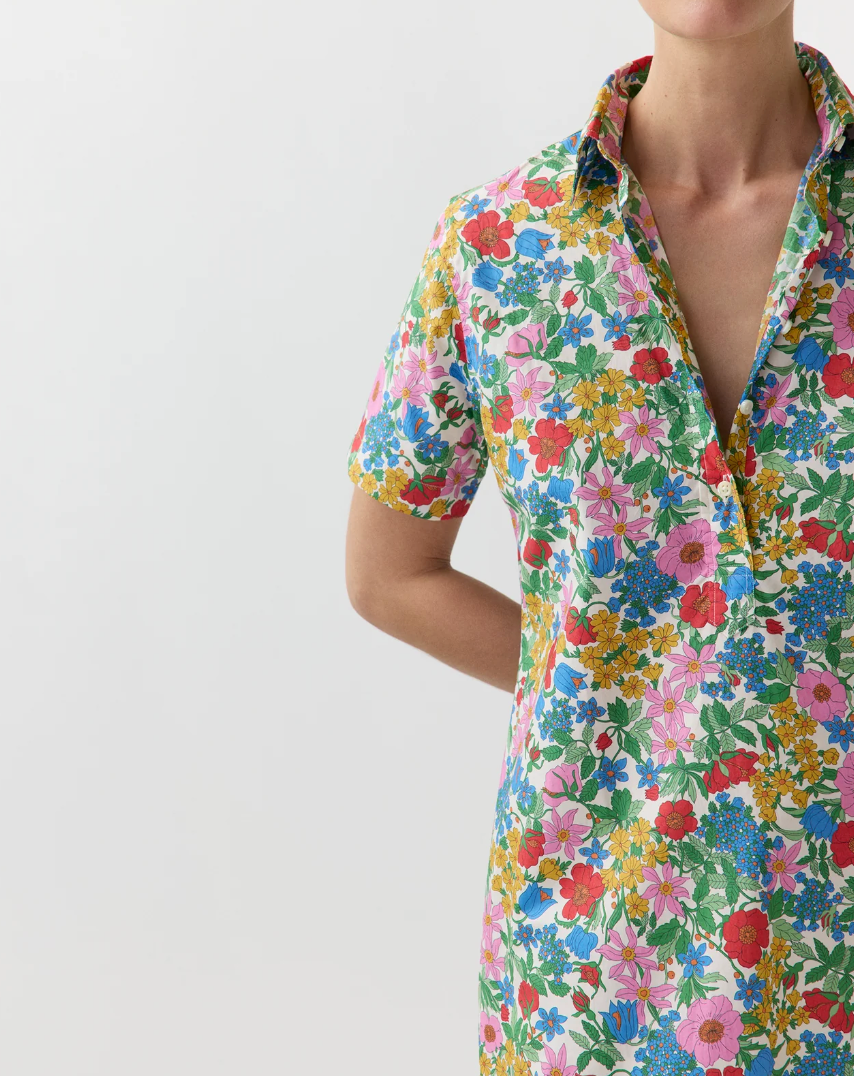 Short-Sleeved Popover Dress-Dresses-Mashburn-MULCLARA-L-Mercantile Portland