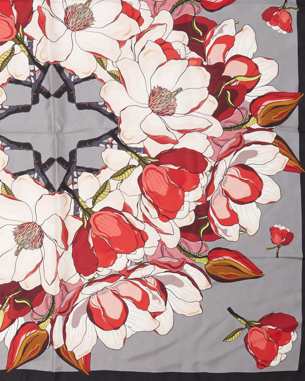 Flower Print Silk Scarf-Franco Ferrari-Mercantile Portland