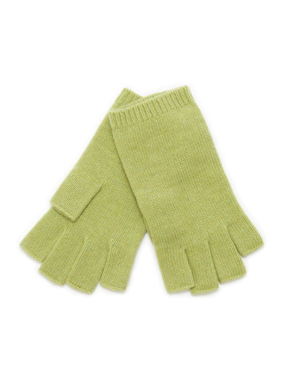 Cashmere Fingerless Gloves in Celery-Portolano-Mercantile Portland