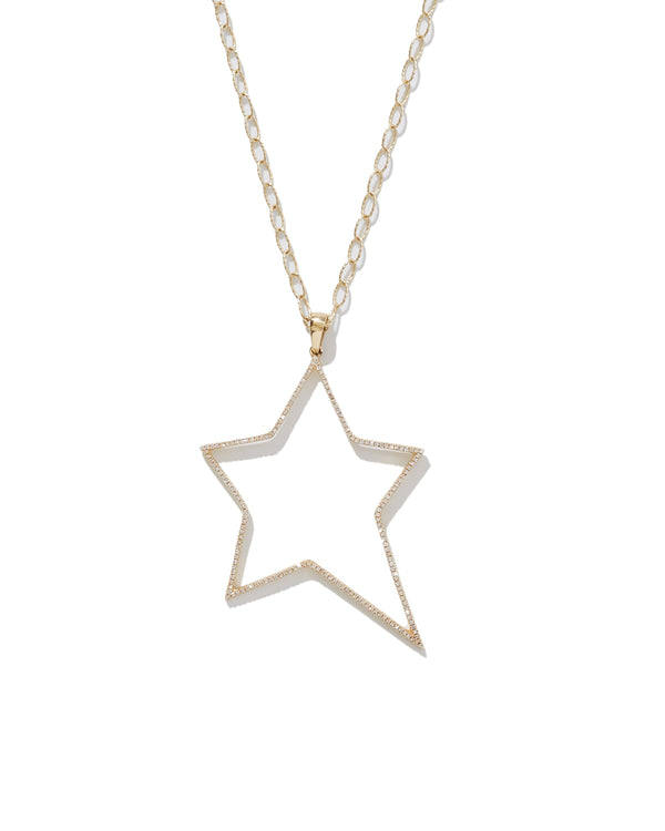 Diamond Star Pendant Necklace-Paula Rosen-Mercantile Portland