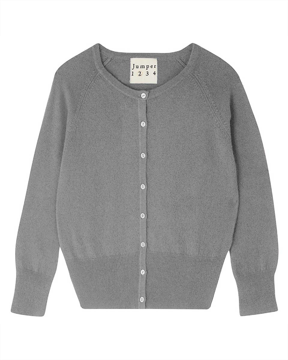 Shrunken Cardigan-Sweaters-Jumper 1234-Grey-1-Mercantile Portland