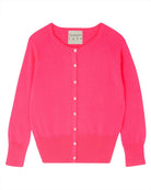 Shrunken Cardigan-Sweaters-Jumper 1234-Hot Pink-1-Mercantile Portland