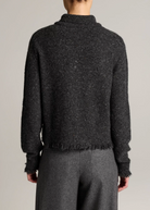 Shrunken Donegal Cardigan in Dark Charcoal-Sweaters-Vince-Dark Charcoal-XS-Mercantile Portland