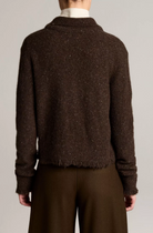 Shrunken Donegal Cardigan in Pinewood Cashmere-Sweaters-Vince-Pinewood-XS-Mercantile Portland