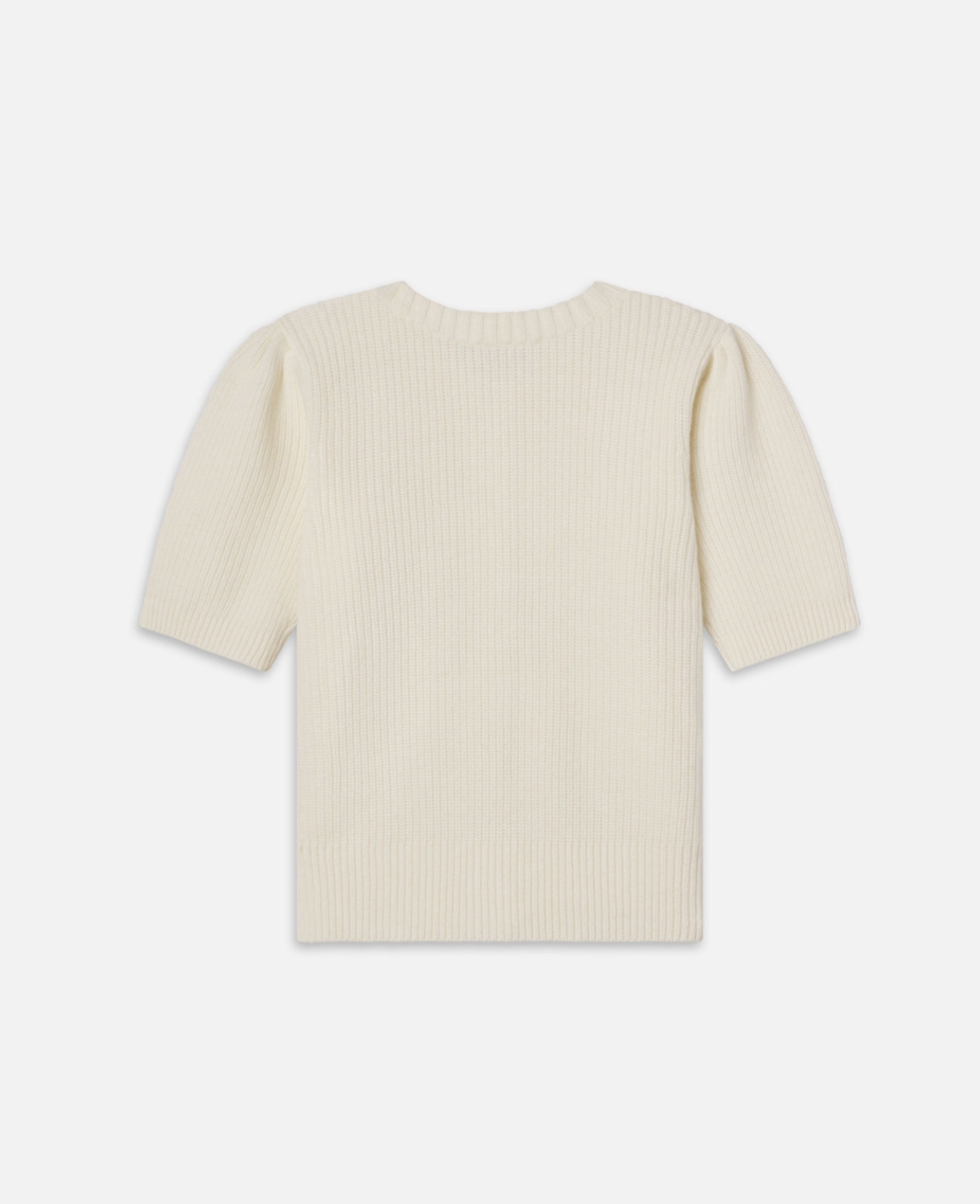 Shrunken Short Sleeve Cardigan-Clothing-Frame-Cream-XXS-Mercantile Portland