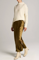 Side Slit Slip Skirt in Moss Ochre-Skirts and Shorts-Vince-Moss Ochre-XXS-Mercantile Portland