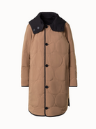 Signature Coat-Clothing-Akris Punto-Black Caramel-2-Mercantile Portland