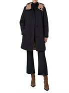 Signature Coat-Clothing-Akris Punto-Black Caramel-2-Mercantile Portland