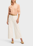 Signature Shirt in Aperol Spritz-Shirts-Sarah Alexandra-2-Aperol Spritz-Mercantile Portland
