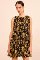Signe Cascading Ruffle Mini Dress-dress-Ulla Johnson-Forsythia-00-Mercantile Portland