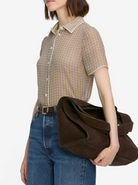 Silk Check Shirt in Houndstooth Multi-Clothing-Frame-Houndstooth Multi-XS-Mercantile Portland