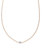 Single Floating Diamond Necklace-Jewelry-Zofia Day-OS-Mercantile Portland