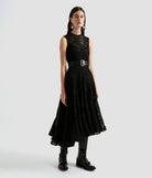 Sleeveless Asymmetrical Hem Dress-Dresses-Erdem-Black-0-Mercantile Portland