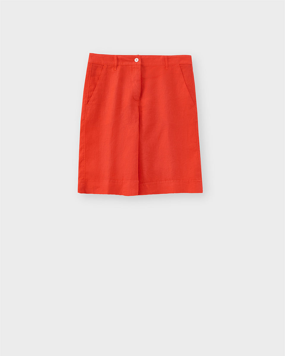 Slim Shirt-Shorts-Rosso35-Orange-38-Mercantile Portland