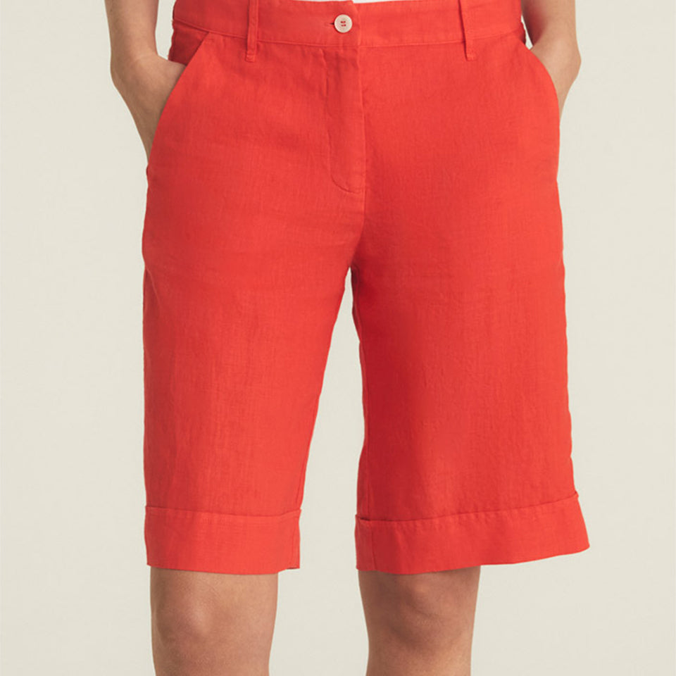 Slim Shirt-Shorts-Rosso35-Orange-38-Mercantile Portland