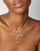 Small Diamond Love Necklace-Jewelry-Sydney Evan-OS-Mercantile Portland