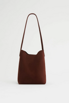 Small Everyday Cabas in Chocolate-Handbags-Mansur Gavriel-Chocolate Suede-OS-Mercantile Portland