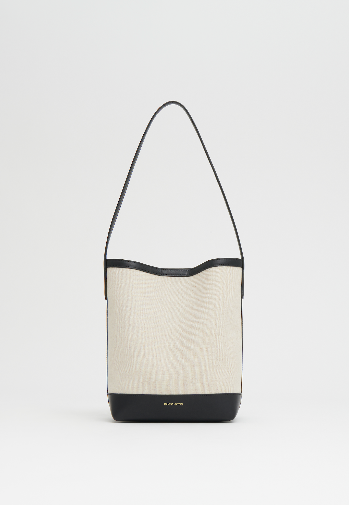 Small Everyday Cabas in Natural Canvas-Accessories-Mansur Gavriel-Natural / Black-OS-Mercantile Portland