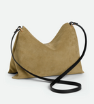 Small Penelope Tote in Khaki Suede-Handbags-Wandler-ACAISBLK-OS-Mercantile Portland