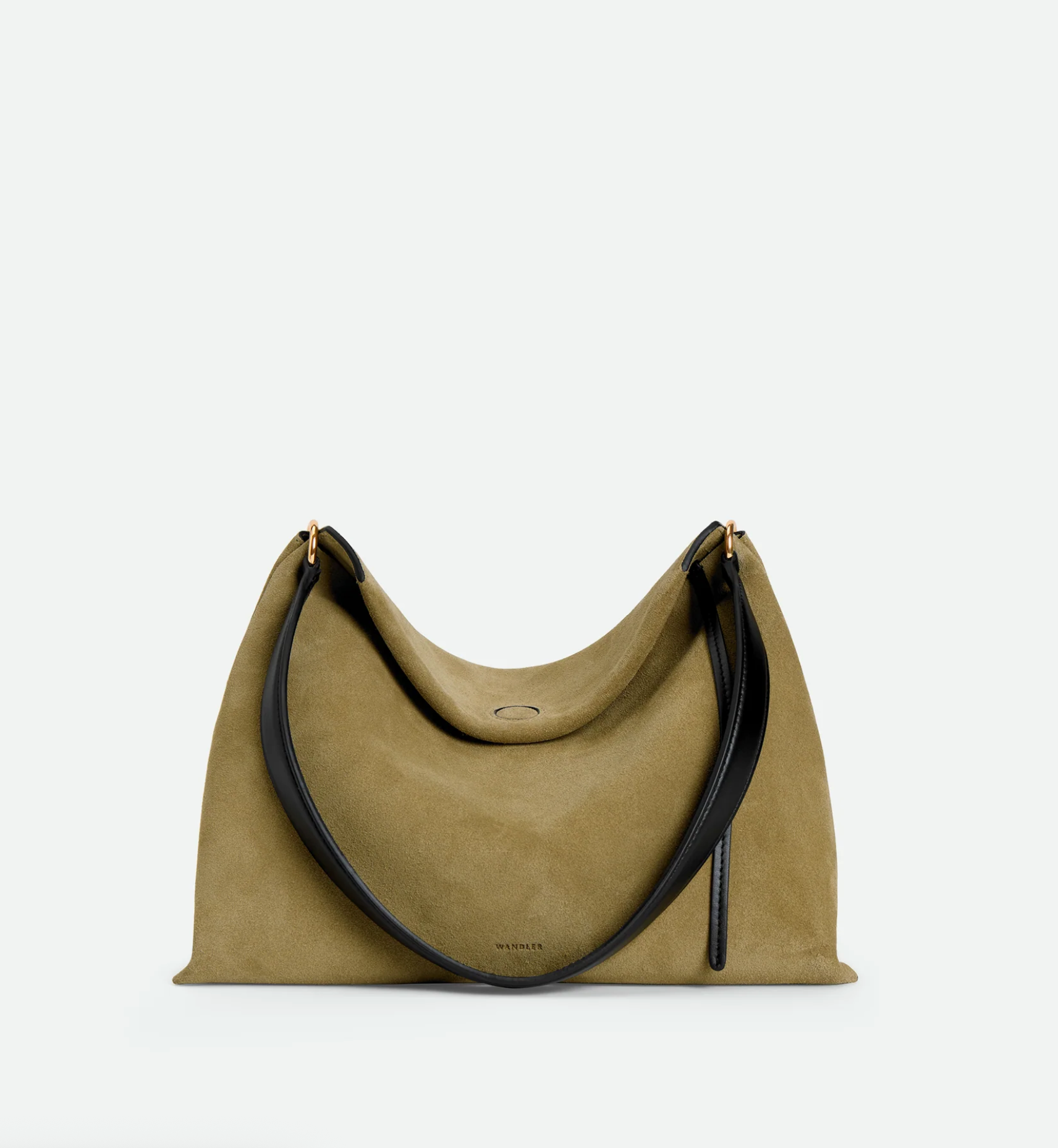Small Penelope Tote in Khaki Suede-Handbags-Wandler-Khaki Suede-OS-Mercantile Portland