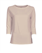 Soft Touch 3/4-Sleeve Boat-Neck Top-Tops-Majestic Filatures-Desert-1-Mercantile Portland