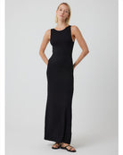 Soft Touch Boatneck Tank Maxi Dress-Dresses-Majestic Filatures-Black-1-Mercantile Portland