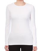 Soft Touch Crew Neck Long-Sleeve T-Shirt-Shirts-Majestic Filatures-White-1-Mercantile Portland